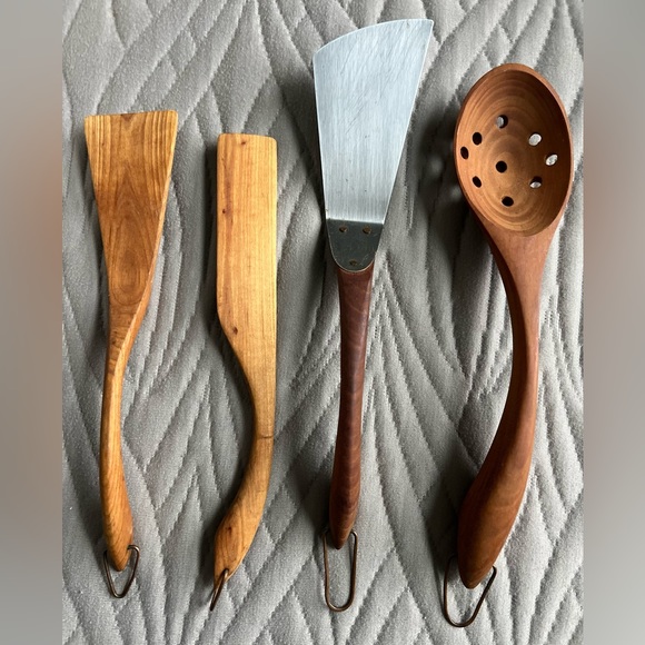 Vintage Other - Bundle Of 4 Vintage Wooden Kitchen Utensils